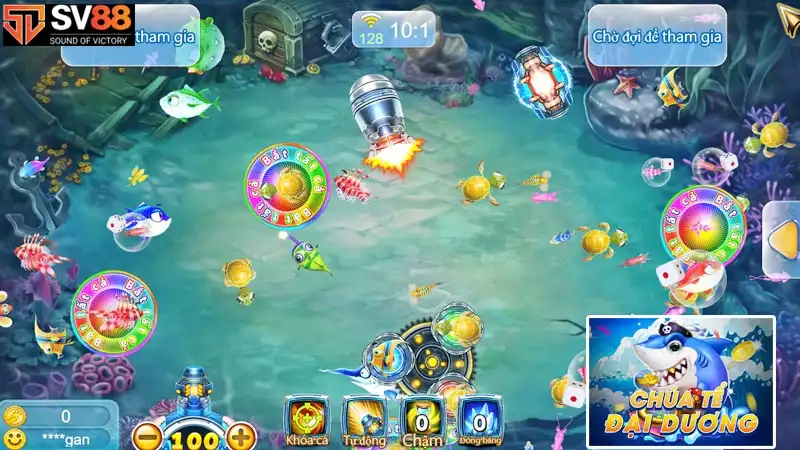Chúa tể đại dương  có giao diện đẹp và nhiều loại cá
