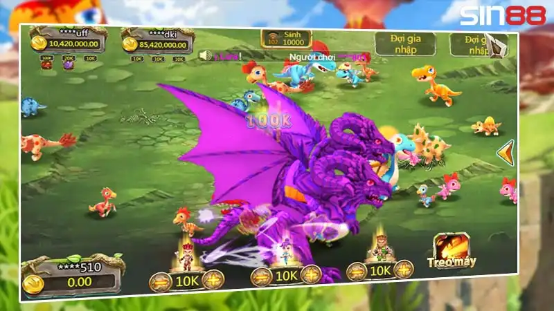 Trò chơi săn khủng long đổi thưởng đồ họa đẹp mắt